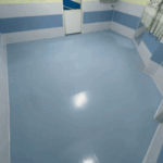 Piso Para Berçário - Baby Piso Azul Bebê e Branco