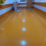 Piso Para Berçário - Baby Piso Laranja e Branco
