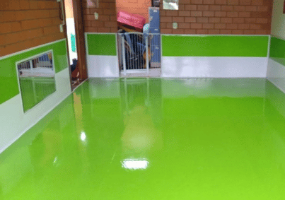 Piso Para Berçário - Baby Piso Verde e Branco