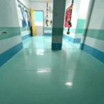 Piso Para Berçário - Verde Bebê, Branco e Azul Bebê