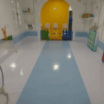 Piso Para Berçário - Azul Bebê e Branco