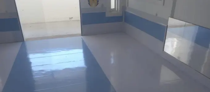Piso Para Berçário - Baby Piso Azul e Branco