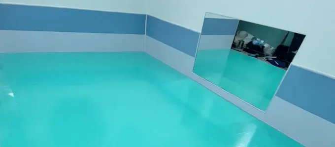 Piso Para Berçário - Baby Listrado Branco, Azul e verde