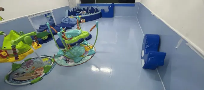 Piso Para Berçário Baby Piso Azul Bebê No chão e Parede